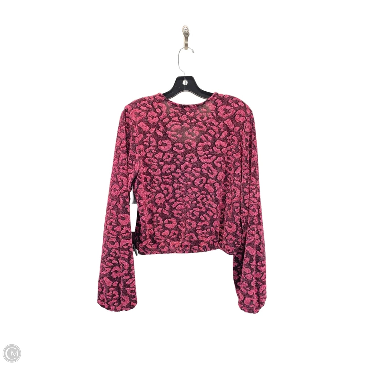 Top Long Sleeve By Venus In Pink, Size: L