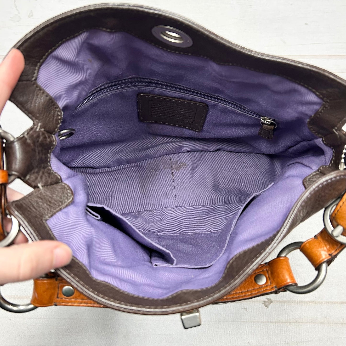 Handbag Designer By Coach, Size: Small