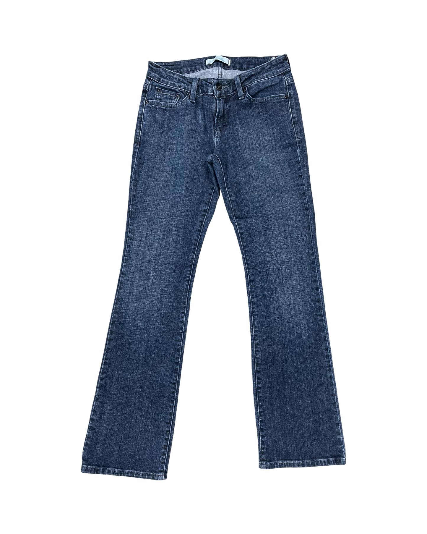 Jeans Boot Cut By Levis In Blue Denim, Size:4