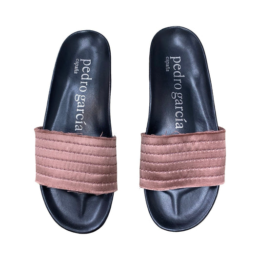 Sandals Designer By Cma In Black & Pink, Size:9