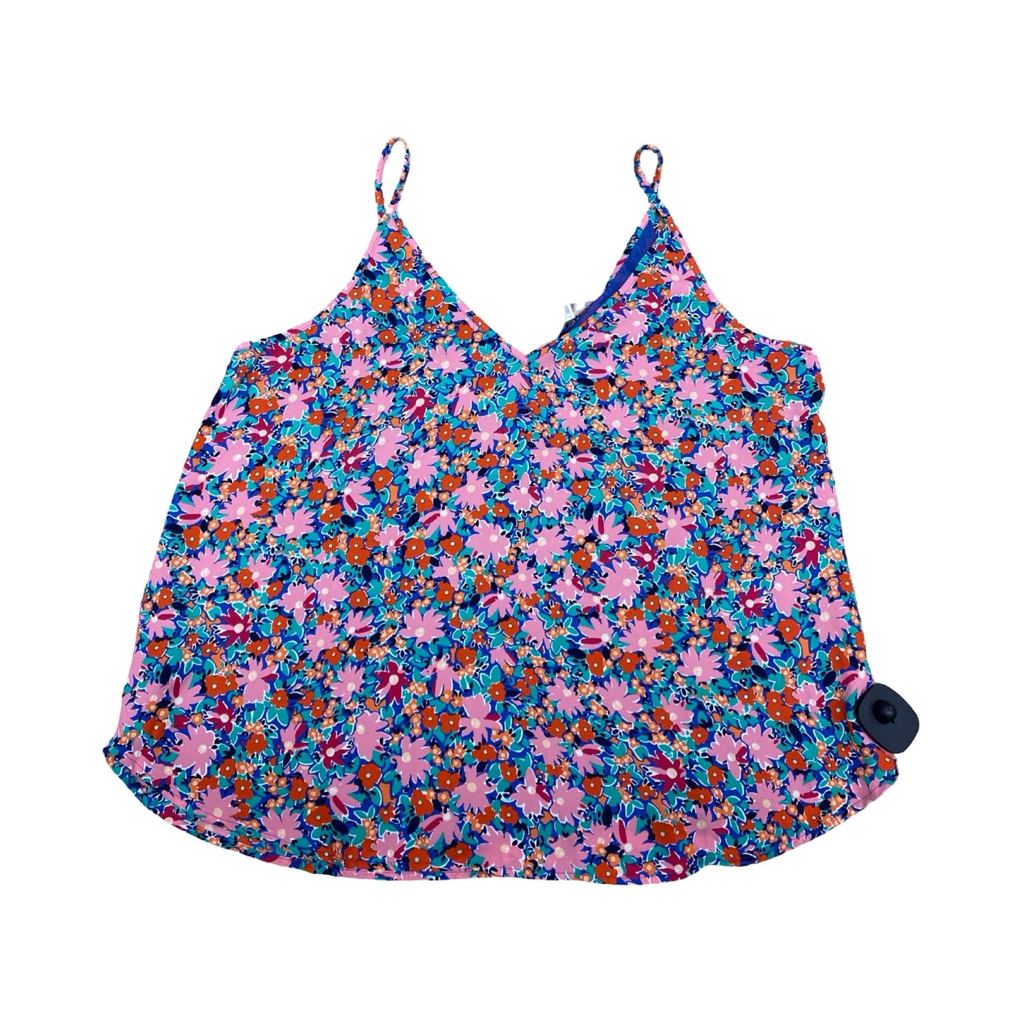 Top Sleeveless By Loft In Floral Print, Size:L