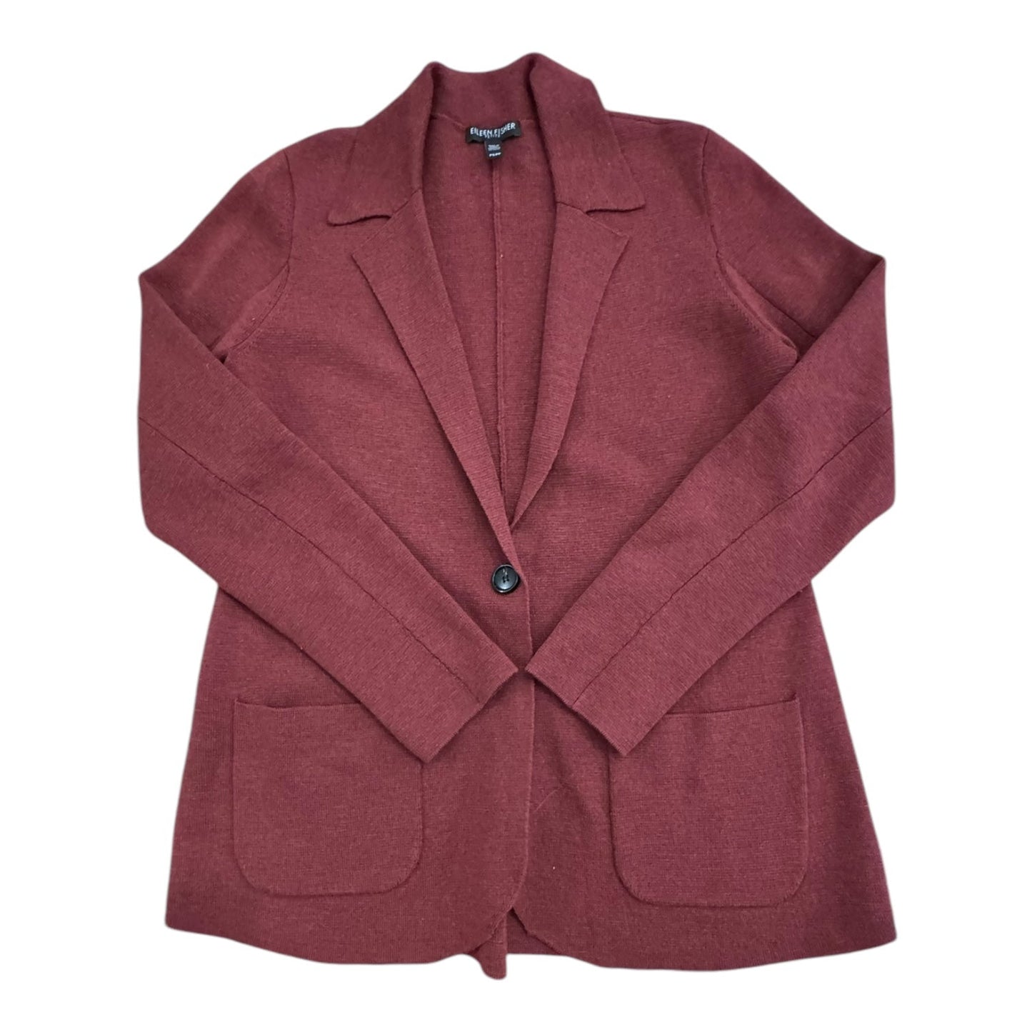 Blazer Designer By Eileen Fisher In Red, Size:S