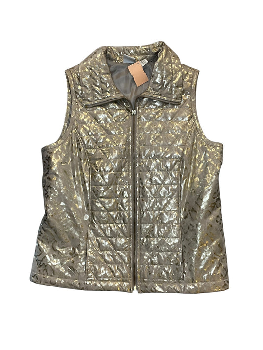 Vest Puffer & Quilted By Chicos In Gold, Size:M