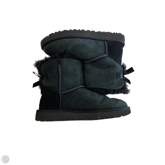 Boots Mid-calf Flats By Ugg In Black, Size: 7