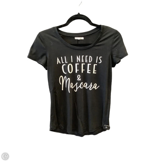 Top Short Sleeve By Maurices In Black, Size: S