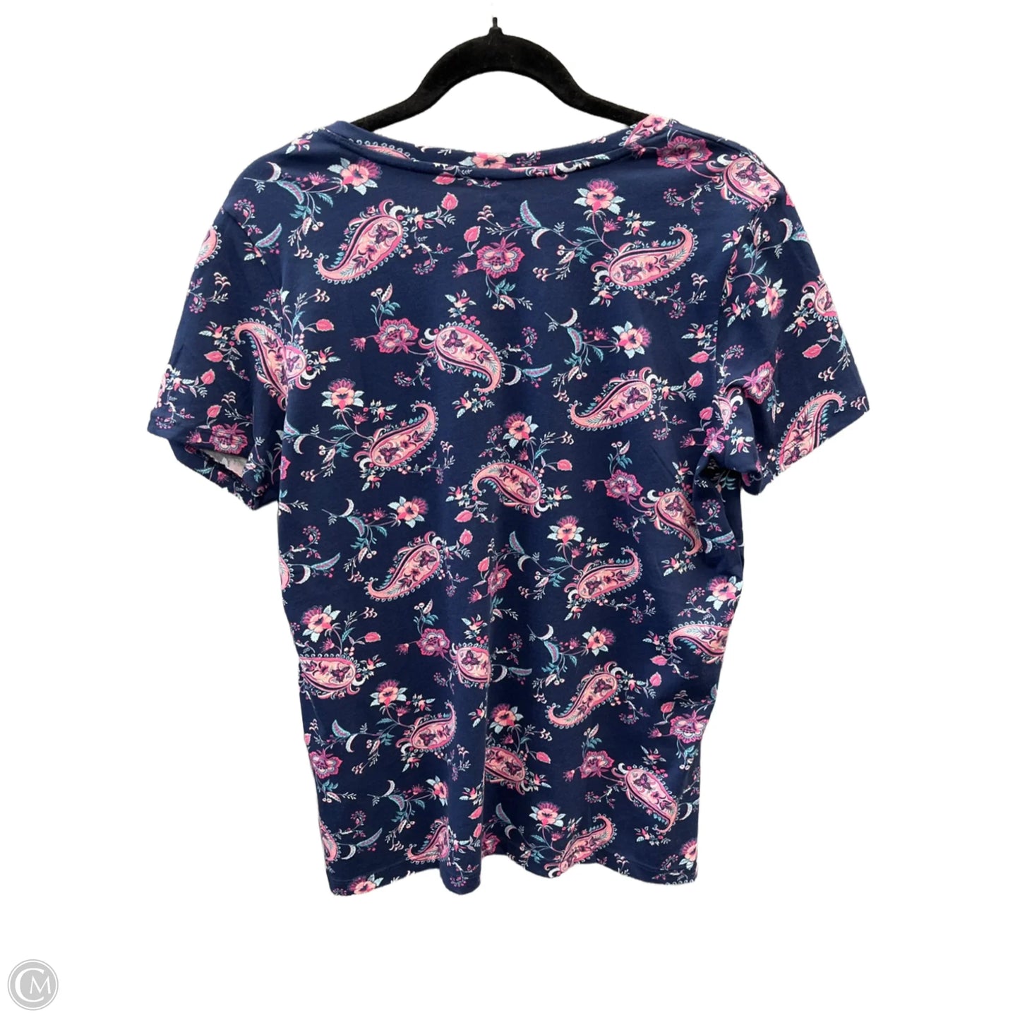 Top Short Sleeve By Lands End In Navy, Size: S
