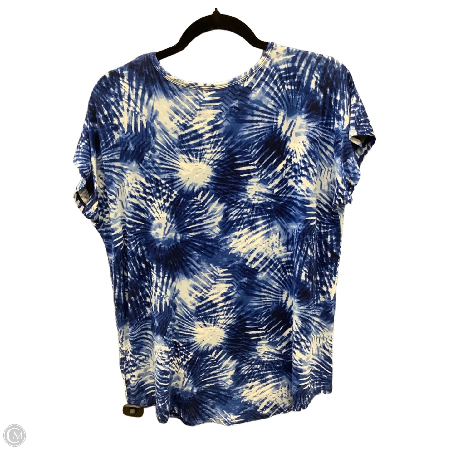 Top Short Sleeve By Lands End In Blue, Size: S