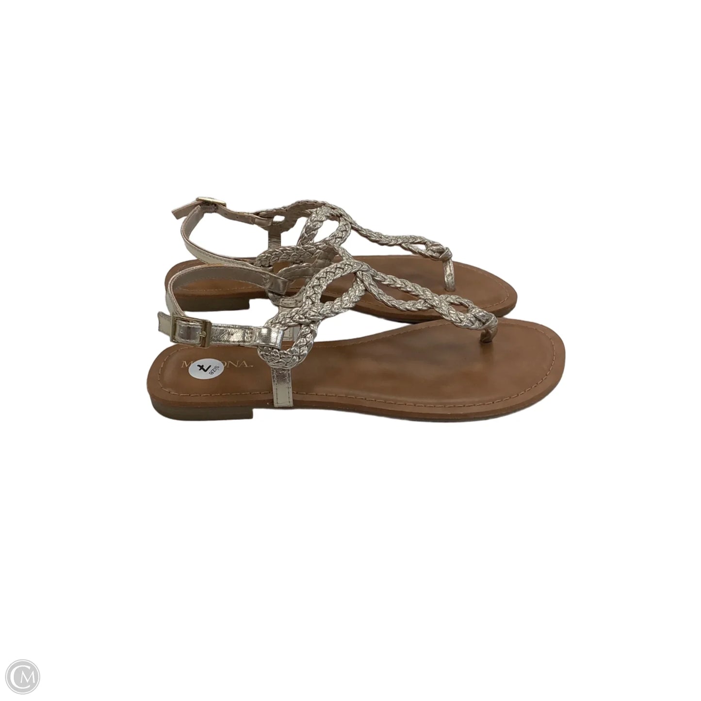 Sandals Flats By Merona In Gold, Size: 7