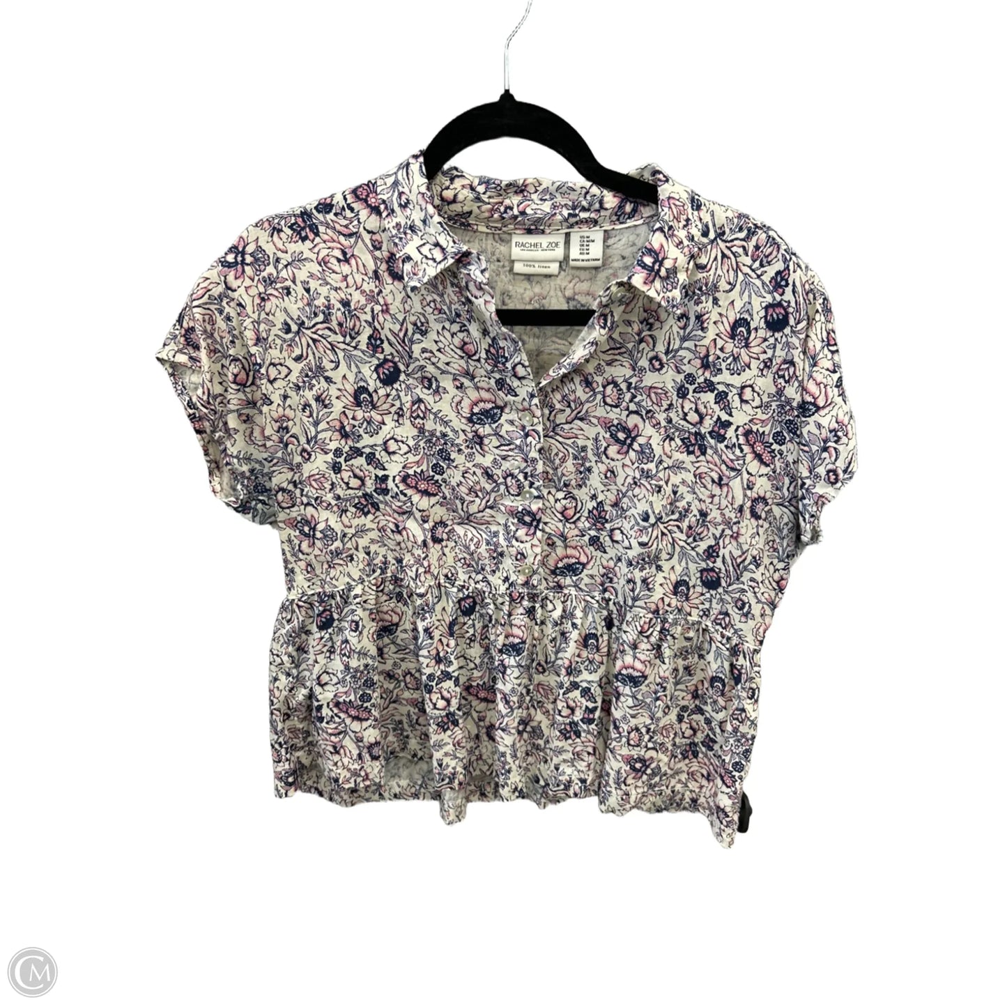 Top Short Sleeve By Rachel Zoe In Cream, Size: M