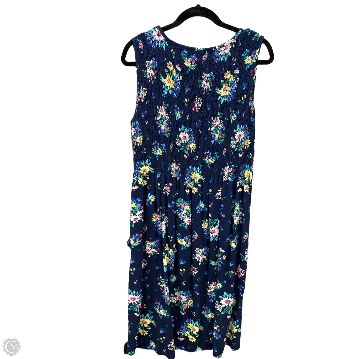 Dress Casual Maxi By Croft And Barrow In Navy, Size: L