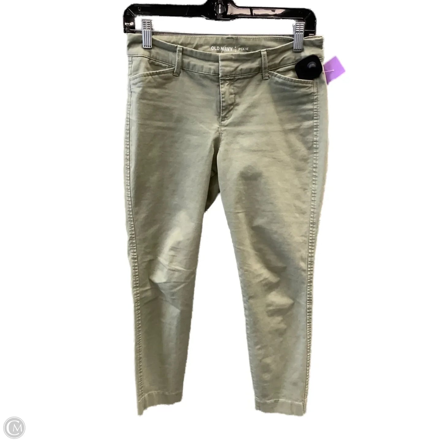 Pants Cropped By Old Navy In Green, Size: 0