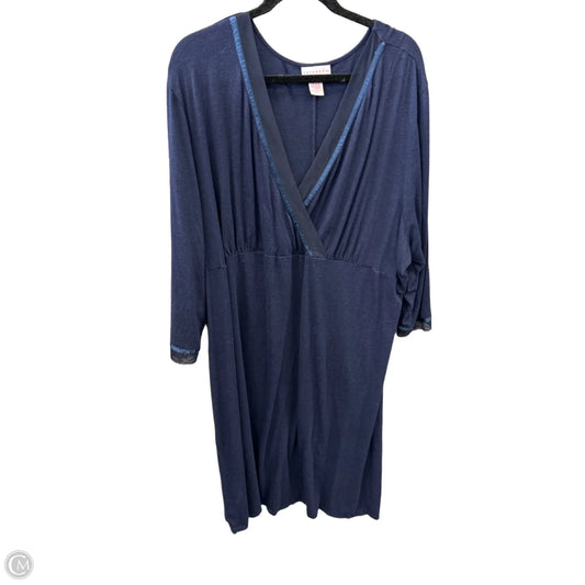 Dress Casual Midi By Clothes Mentor In Navy, Size: 3x