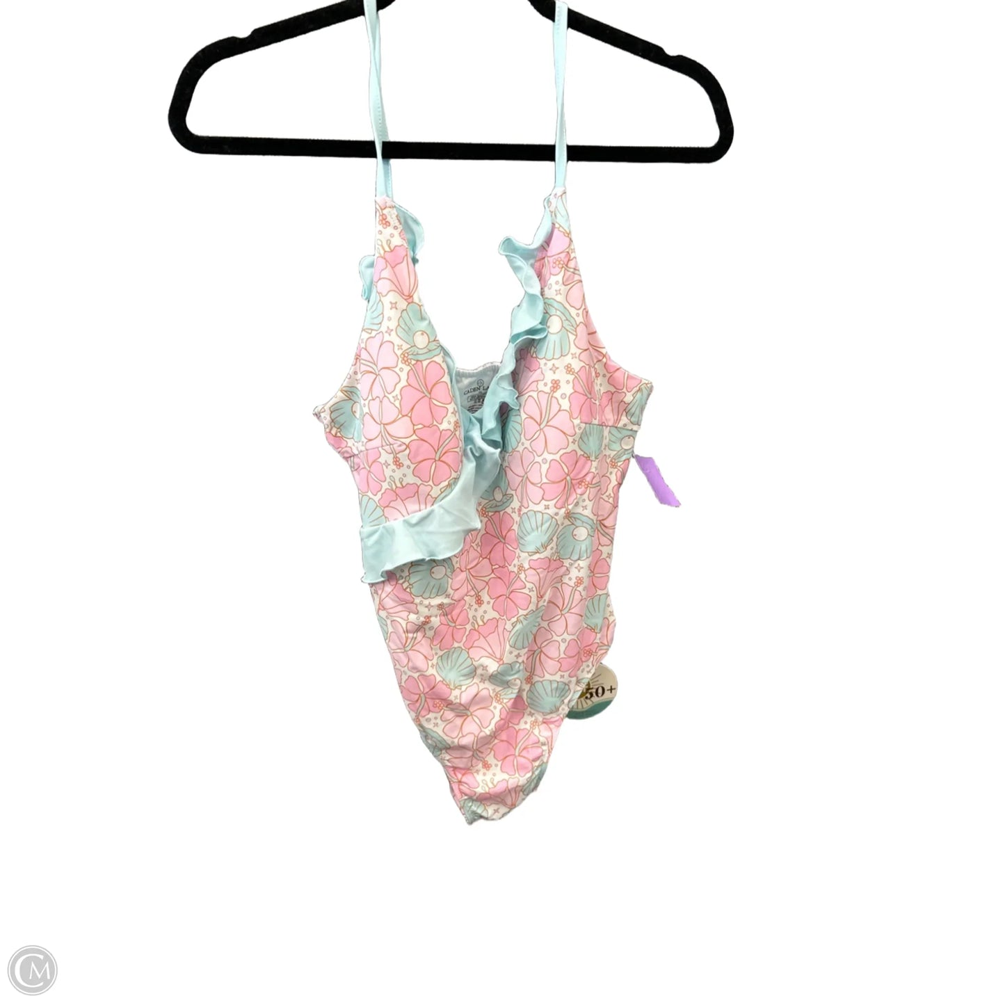 Swimsuit By Clothes Mentor In Blue & Pink, Size: Xl