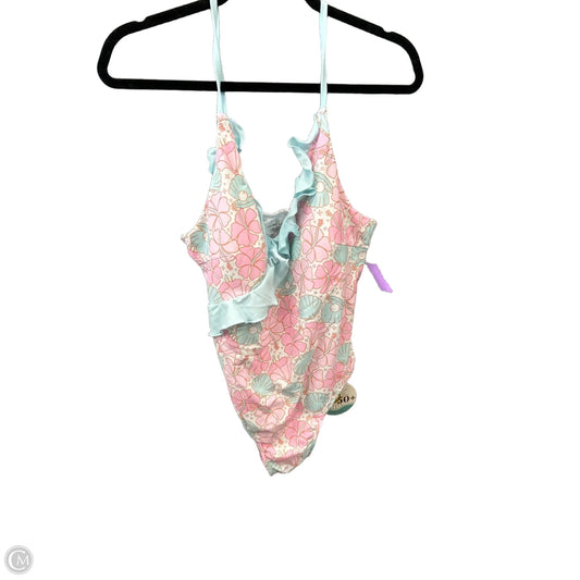 Swimsuit By Clothes Mentor In Blue & Pink, Size: Xl
