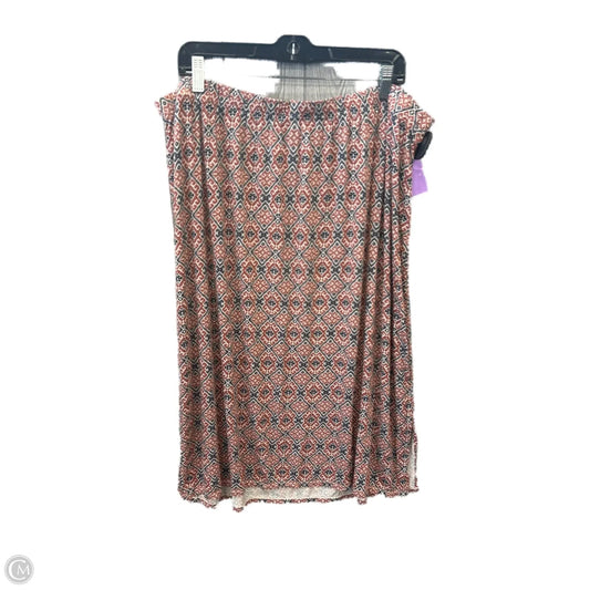 Skirt Midi By Cj Banks In Brown, Size: 20