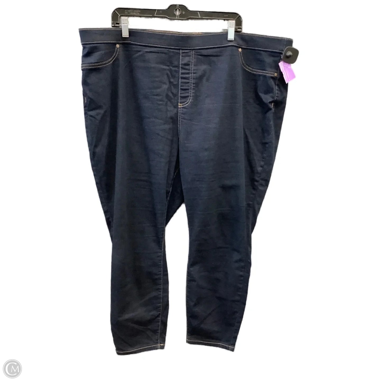 Jeans Jeggings By Simply Vera In Blue Denim, Size: 24