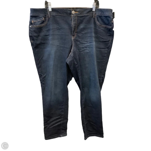 Jeans Boot Cut By Cj Banks In Blue Denim, Size: 22