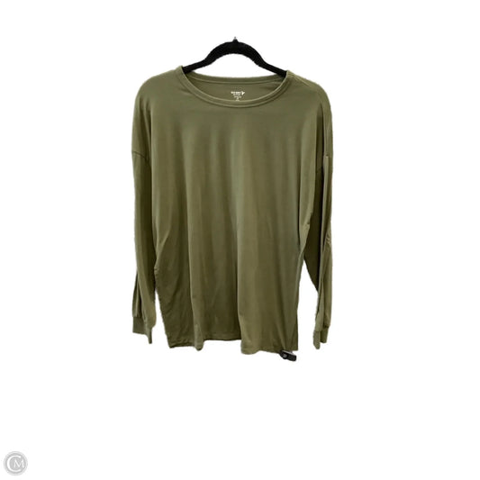 Athletic Top Long Sleeve Crewneck By Old Navy In Green, Size: Xs