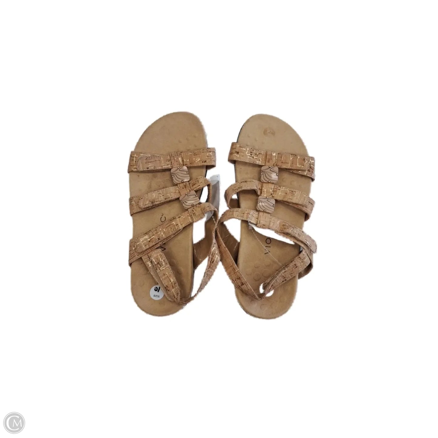 Sandals Flats By Vionic In Brown, Size: 10