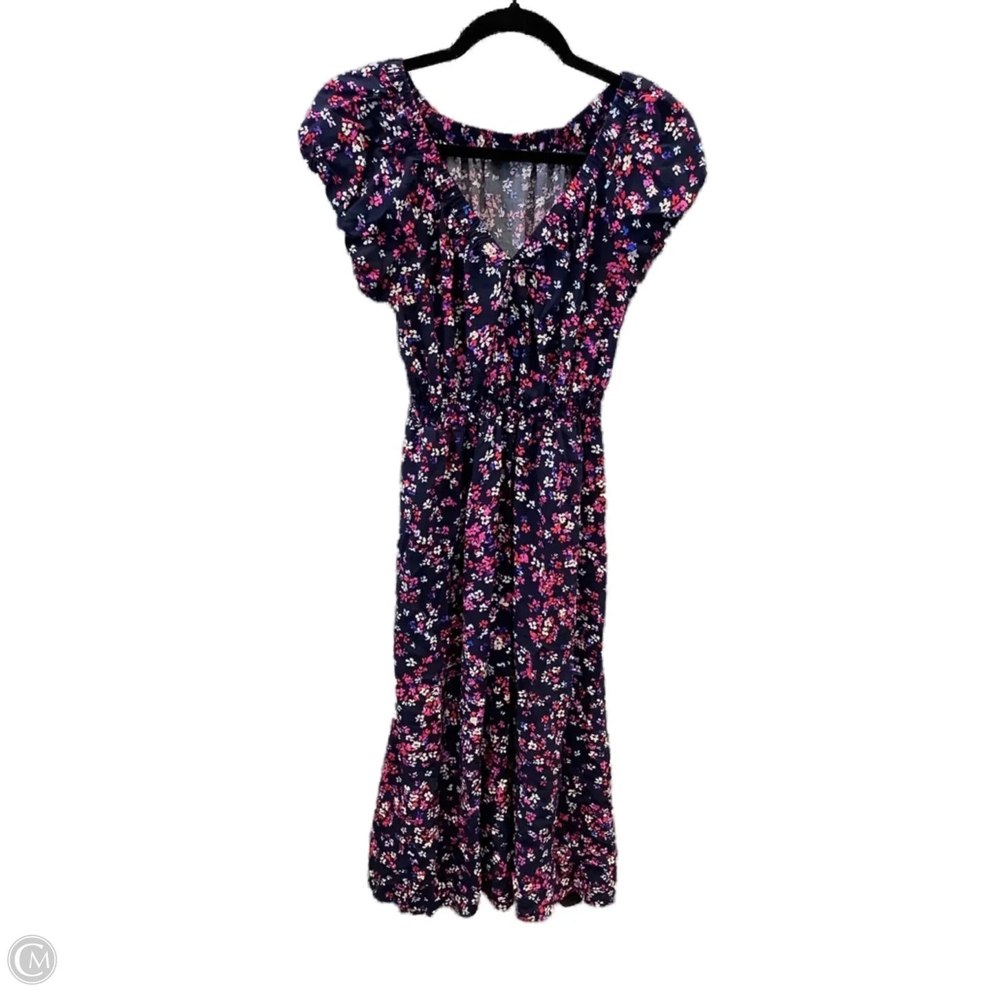 Dress Casual Midi By Gap In Navy, Size: Xs