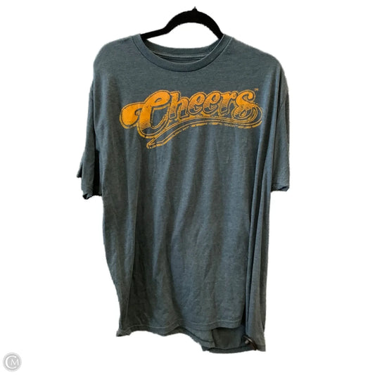 Top Short Sleeve By Cme In Blue, Size: 2x