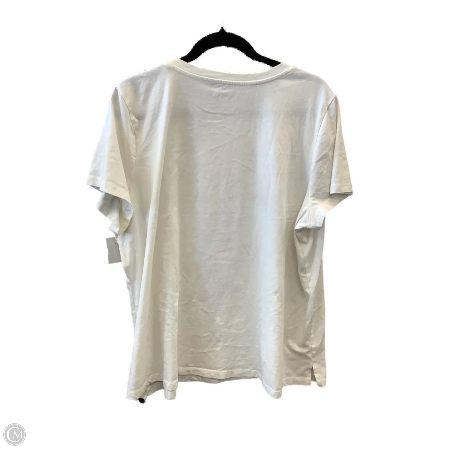 Top Short Sleeve By Maurices In White, Size: 1x