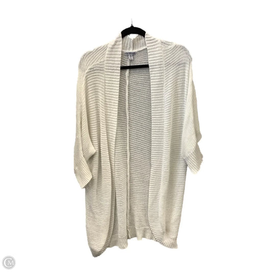 Sweater Cardigan By Nina Leonard In White, Size: Xl