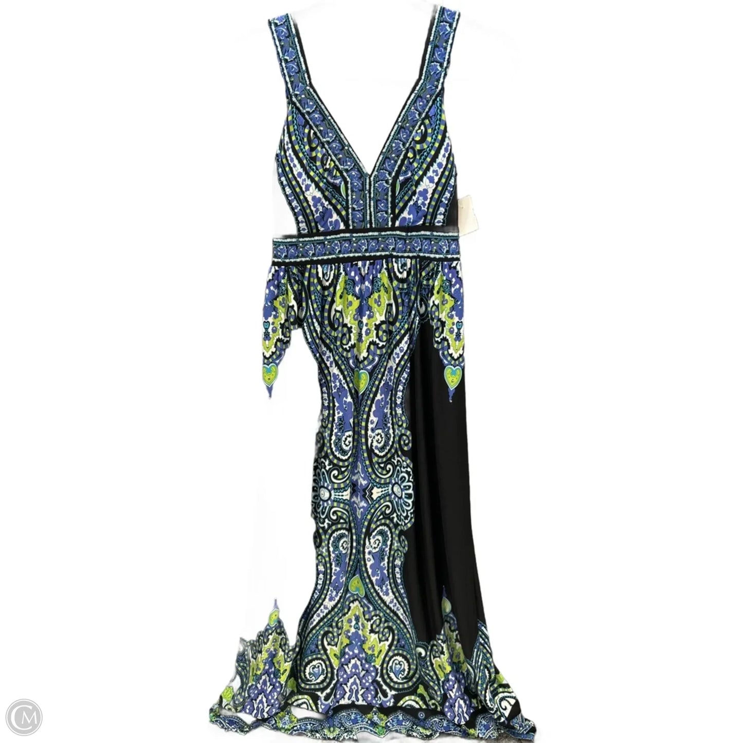 Dress Casual Maxi By Inc In Black & Blue, Size: S