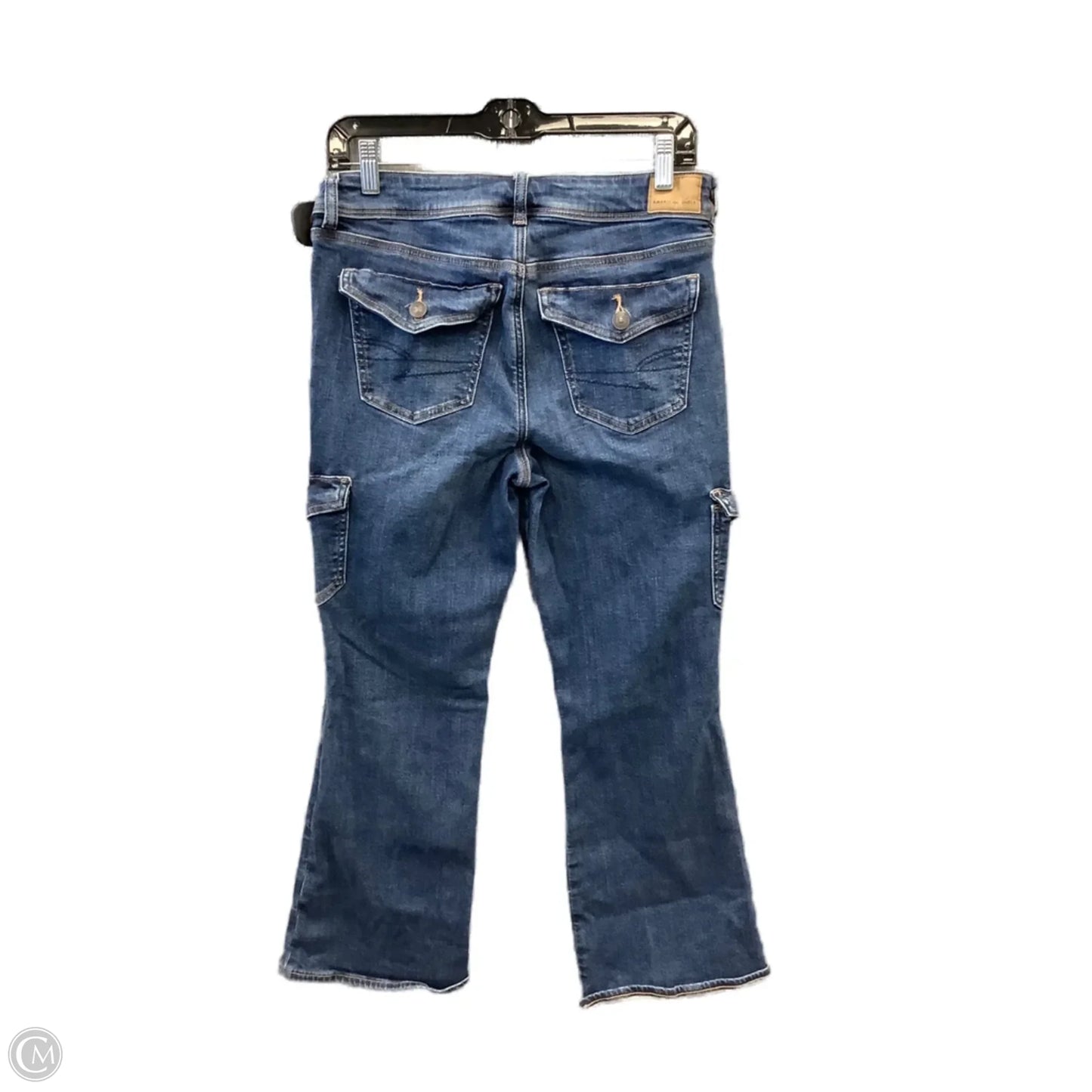 Jeans Flared By American Eagle In Blue Denim, Size: 10