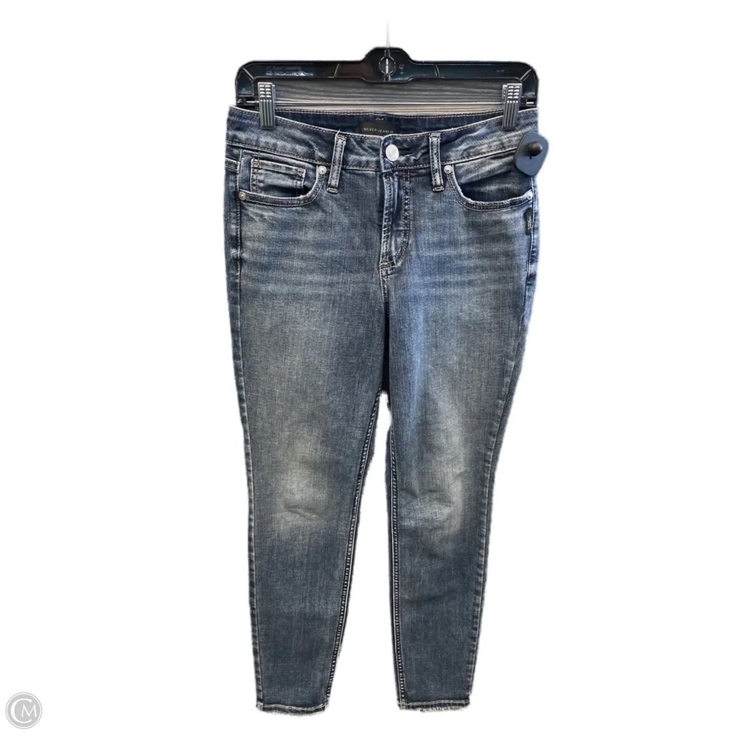 Jeans Skinny By Silver In Blue Denim, Size: 8