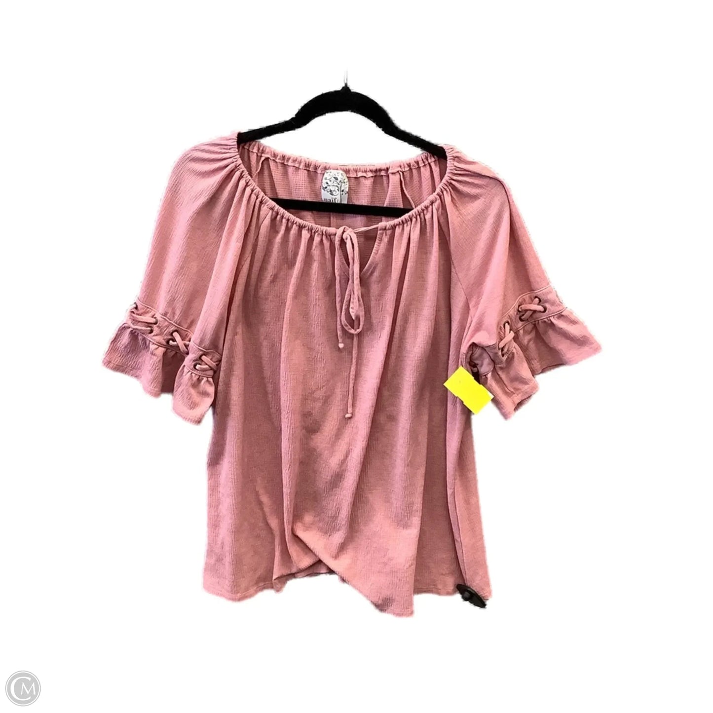 Top Short Sleeve By Naif In Pink, Size: 2x