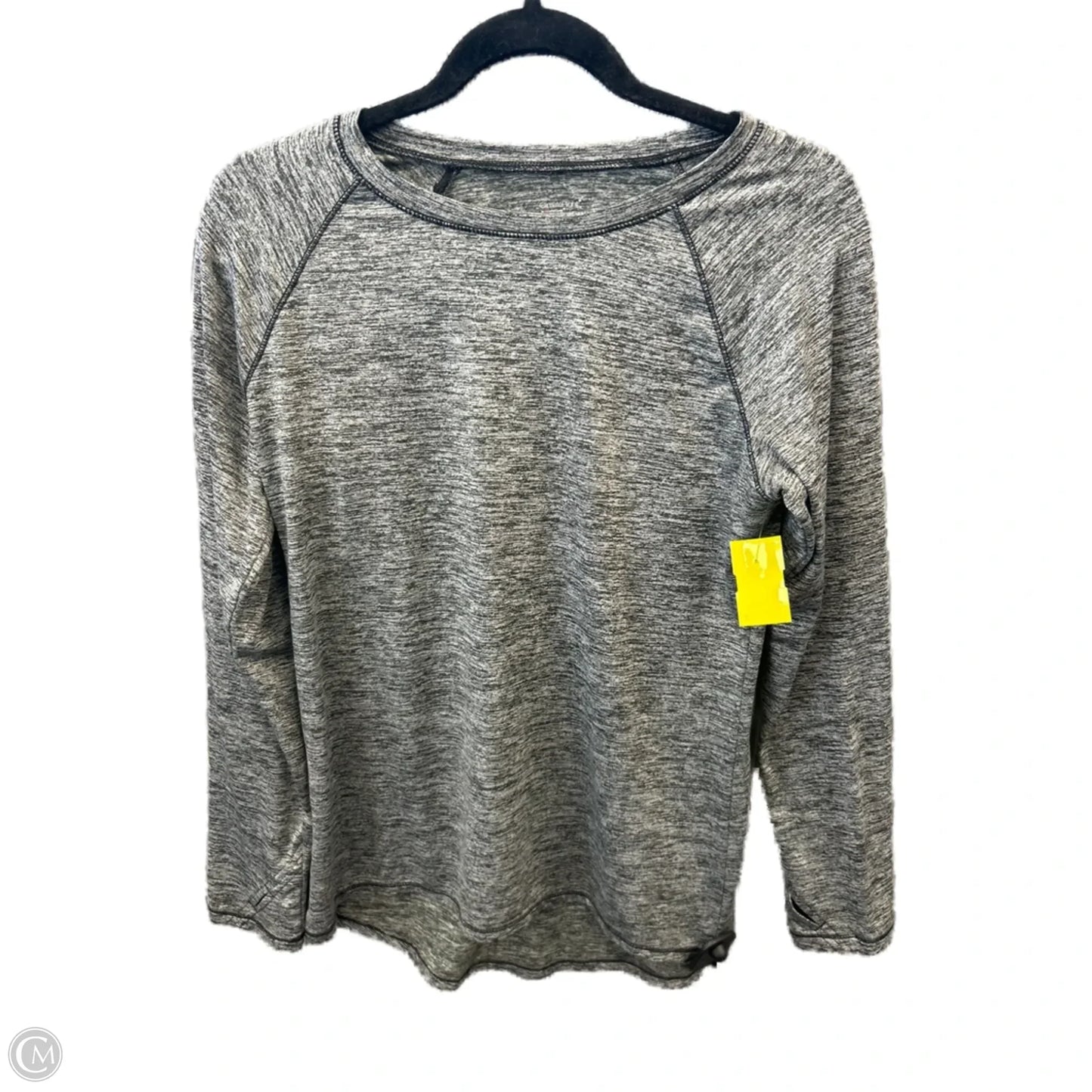 Athletic Top Long Sleeve Crewneck By Cuddl Duds In Grey, Size: M