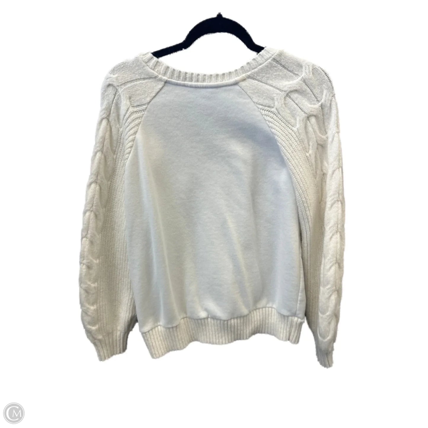 Sweater By Time And Tru In White, Size: M