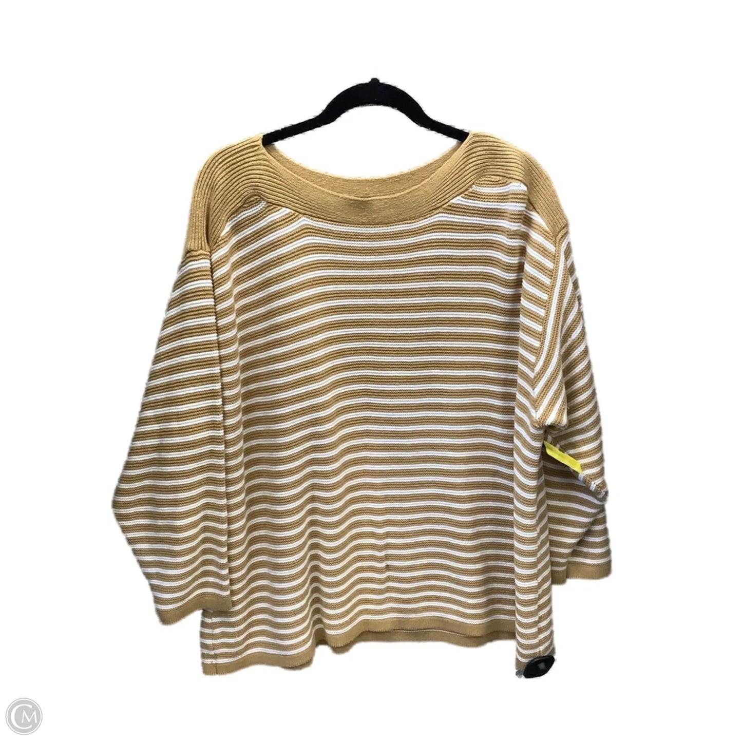 Sweater By Croft And Barrow In Gold, Size: 2x