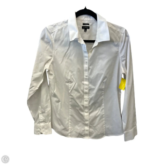 Blouse Long Sleeve By Talbots In White, Size: S