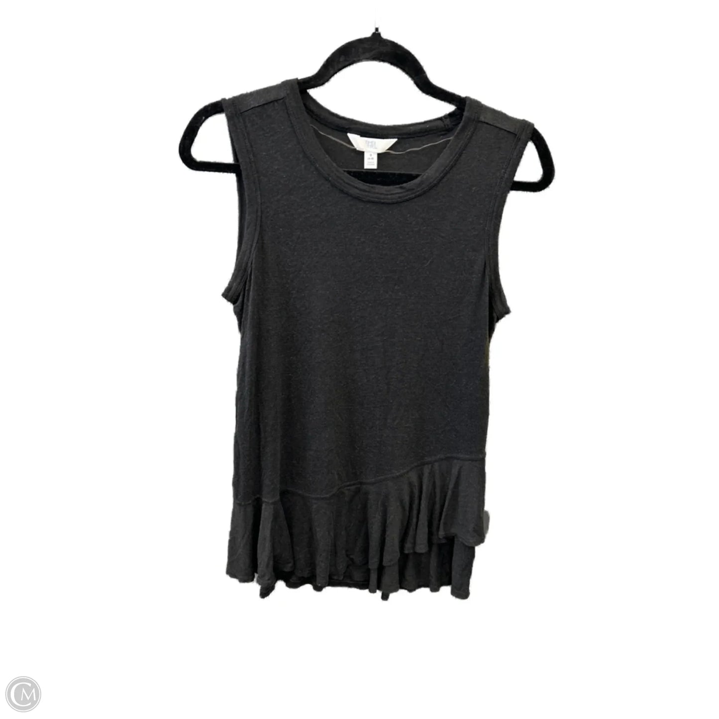 Top Sleeveless By Time And Tru In Black, Size: S