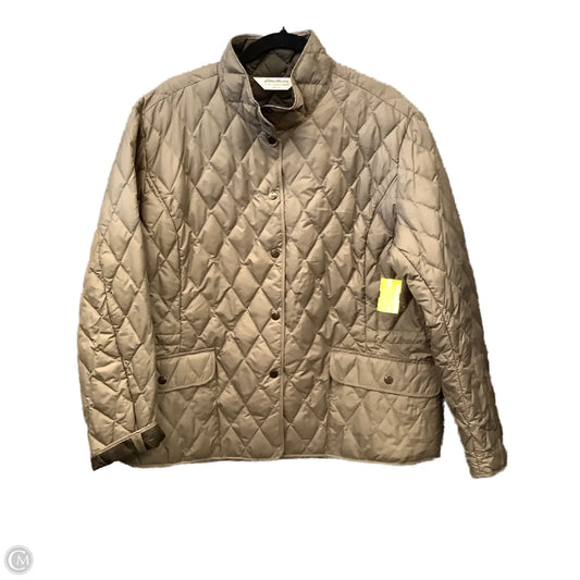 Jacket Puffer & Quilted By Eddie Bauer In Brown, Size: Xxl