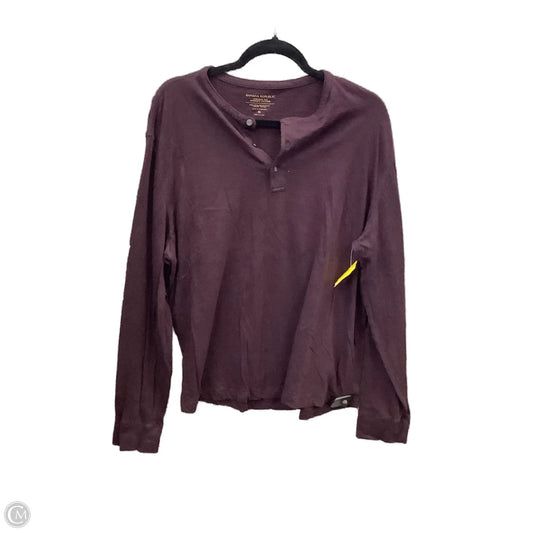 Top Long Sleeve By Banana Republic In Purple, Size: Xl