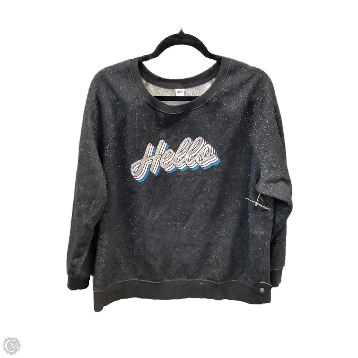 Sweatshirt Crewneck By Old Navy In Black, Size: Xl