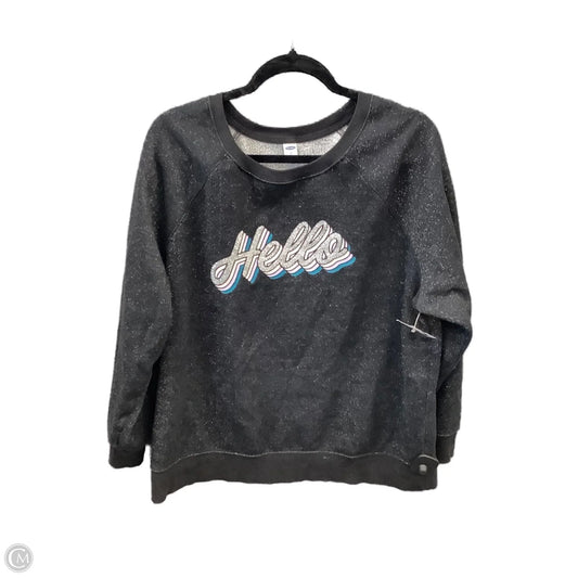 Sweatshirt Crewneck By Old Navy In Black, Size: Xl