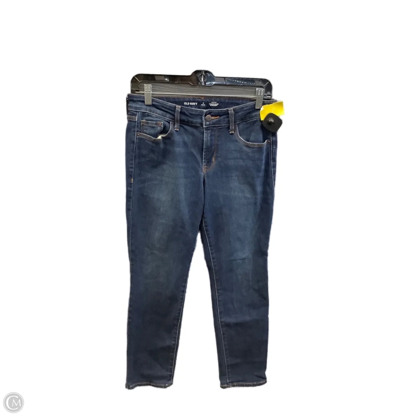 Jeans Straight By Old Navy In Blue Denim, Size: 4p