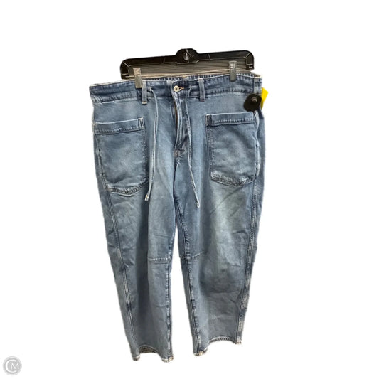 Jeans Wide Leg By American Eagle In Blue Denim, Size: 12