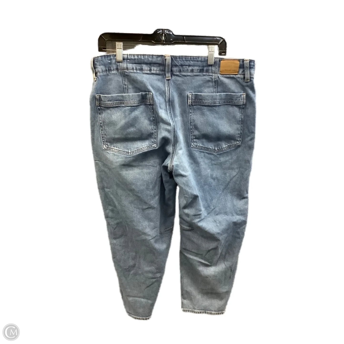Jeans Wide Leg By American Eagle In Blue Denim, Size: 12