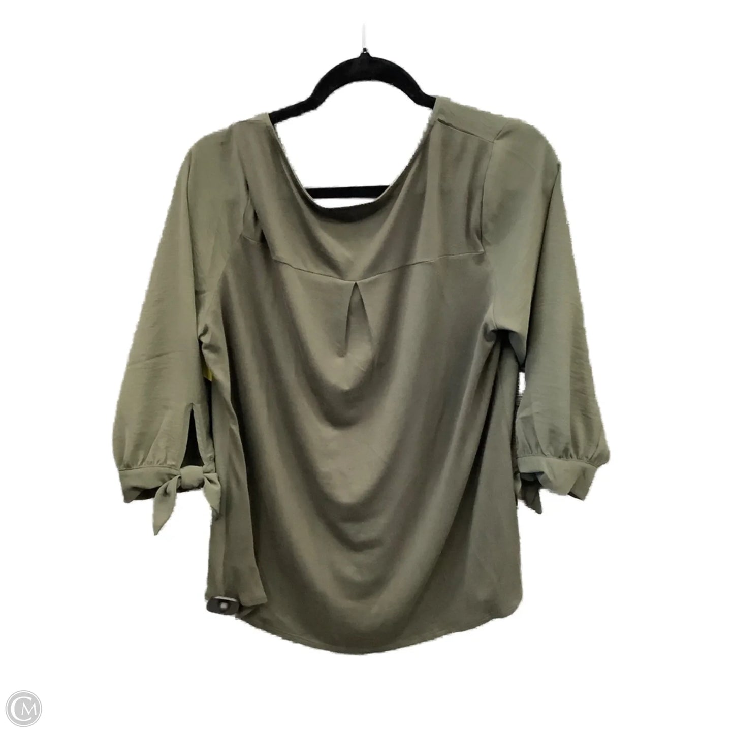 Top 3/4 Sleeve By Fortune & Ivy In Green, Size: L