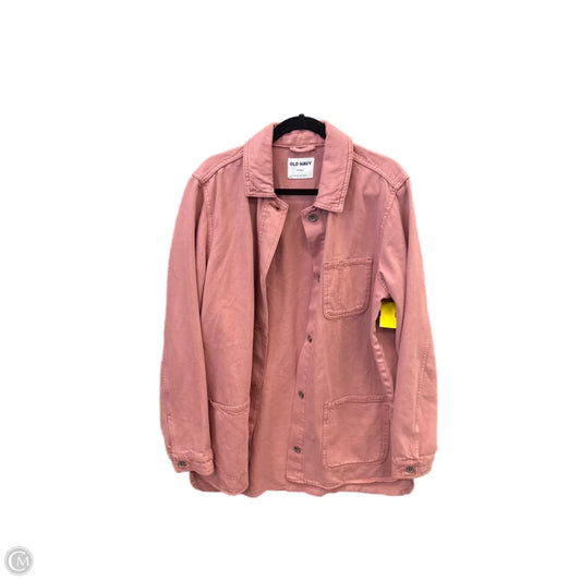 Jacket Denim By Old Navy In Pink Denim, Size: M