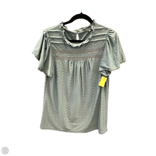 Top Short Sleeve By Clothes Mentor In Green, Size: M