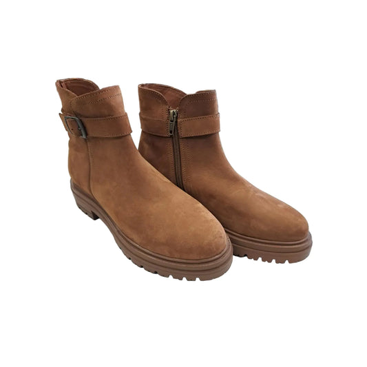 Boots Ankle Flats By Steve Madden In Brown, Size: 7.5