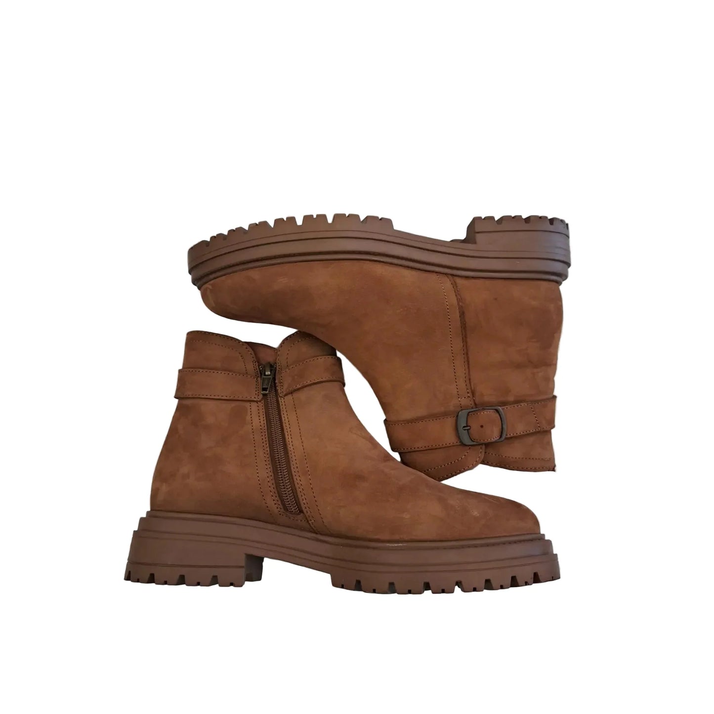 Boots Ankle Flats By Steve Madden In Brown, Size: 7.5