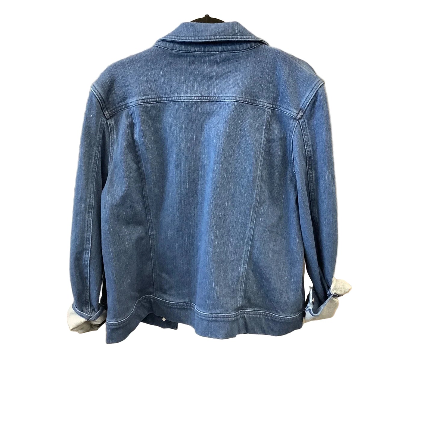 Jacket Denim By Coldwater Creek In Blue Denim, Size: Lp