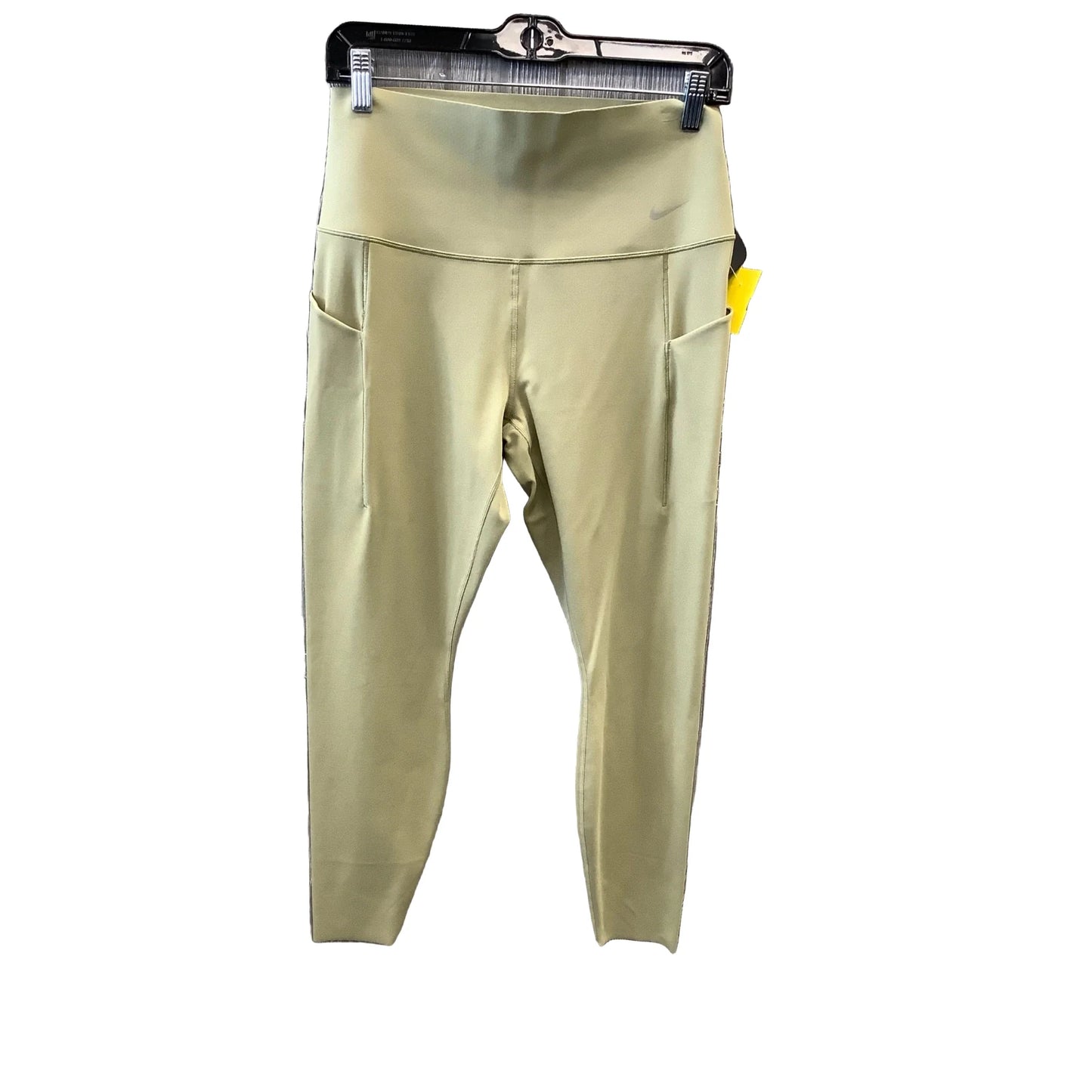 Athletic Leggings By Nike Apparel In Green, Size: L